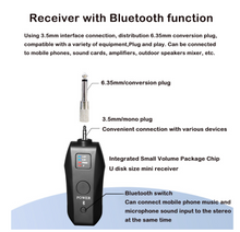 Load image into Gallery viewer, UHF Wireless Handheld Dynamic Karaoke Microphone Bluetooth Receiver Professional
