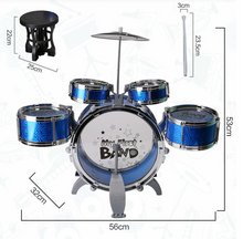 Load image into Gallery viewer, My First Drum Kit - 3+ years, Blue or Red
