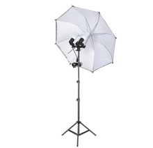 Load image into Gallery viewer, Photography Studio Supplies Set - E27 Light Lamp Holder 1.8M Stand + Umbrella
