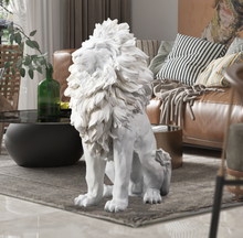 Load image into Gallery viewer, Designer Handmade Resin Lion Statue
