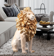 Load image into Gallery viewer, Designer Handmade Resin Lion Statue
