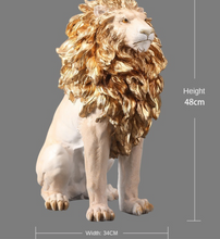 Load image into Gallery viewer, Designer Handmade Resin Lion Statue
