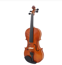 Load image into Gallery viewer, 4/4 3/4 1/2 1/8 Acoustic Violin - Natural / Black Fiddle with Case + Bow + Rosin
