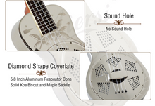 Load image into Gallery viewer, High Quality Copper Body Concert Resonator (Resophonic ) Ukulele

