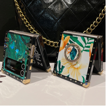 Load image into Gallery viewer, Designer Samsung Case + Ring Stand - Galaxy Zip Flip 3 - Galaxy Zip Flip 4 (Many Styles)

