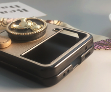 Load image into Gallery viewer, Designer Teddy Bear Samsung Case + Ring Stand - Galaxy Zip Flip 3 - Galaxy Zip Flip 4 (Many Styles)
