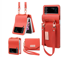 Load image into Gallery viewer, Designer Samsung Case Wallet + Ring Stand - Galaxy Zip Flip 3 - Galaxy Zip Flip 4 (Many Styles)
