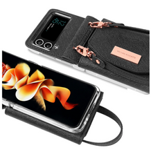 Load image into Gallery viewer, Designer Samsung Case Wallet + Ring Stand - Galaxy Zip Flip 3 - Galaxy Zip Flip 4 (Many Styles)
