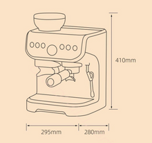 Load image into Gallery viewer, AC-517ED Coffee Machine Italian Household Instant Grinder Small Full Semi-automatic
