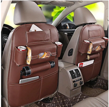Load image into Gallery viewer, Car Seat Storage Organiser Universal Multifunction - Leather
