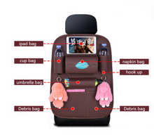 Load image into Gallery viewer, Car Seat Storage Organiser Universal Multifunction - Leather
