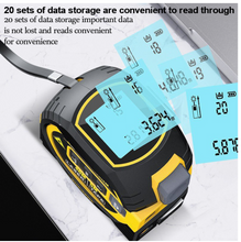Load image into Gallery viewer, 3 In 1 Laser Tape Measure rangefinder Infrared High-Precision Electronic Ruler 40 or 60m
