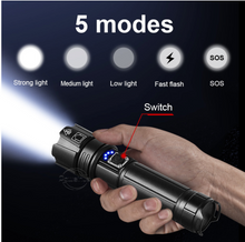 Load image into Gallery viewer, Powerful LED Flashlight 500W Recharageable
