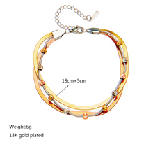 Load image into Gallery viewer, Women&#39;s Gold Bracelet 18K
