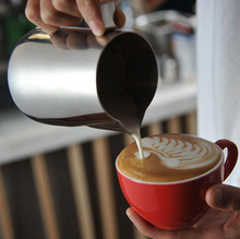 Load image into Gallery viewer, Coffee Milk Frothing Jug x2 Sizes - Stainless Steel - Temperature Gauge
