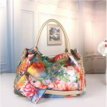 Load image into Gallery viewer, Limited Edition - Luxury Designer Multi-Coloured Floral Handbag (Large)
