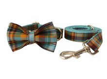 Load image into Gallery viewer, Luxury Pet Leash Engraved Name ID Tag + Collar + Bow - Free Engraving Personalise (all Sizes)
