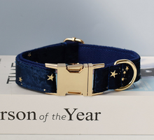 Load image into Gallery viewer, Luxury Pet Leash Engraved Name ID Tag + Collar + Bow - Free Engraving Personalise (all Sizes) + Many Styles/Colours
