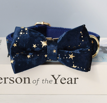 Load image into Gallery viewer, Luxury Pet Leash Engraved Name ID Tag + Collar + Bow - Free Engraving Personalise (all Sizes)
