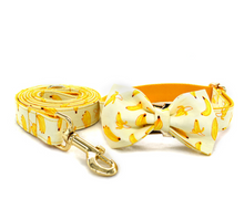 Load image into Gallery viewer, Luxury Pet Leash Engraved Name ID Tag + Collar + Bow - Free Engraving Personalise (all Sizes)
