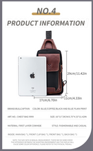 Load image into Gallery viewer, &quot;Legend Collection&quot; - Cowhide Shoulder Chest Bag - Metallic Range 3 Colours
