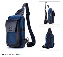 Load image into Gallery viewer, &quot;Legend Collection&quot; - Cowhide Shoulder Chest Bag - Metallic Range 3 Colours
