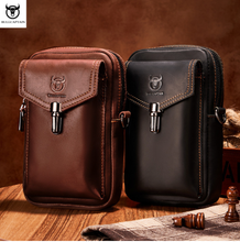 Load image into Gallery viewer, &quot;Legend Collection&quot; - Designer Cowhide/Horse Leather Phone Bag - Black or Coffee
