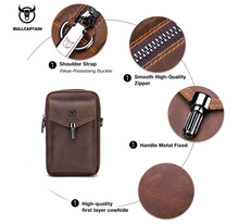 Load image into Gallery viewer, &quot;Legend Collection&quot; - Designer Cowhide/Horse Leather Phone Bag - Black or Coffee
