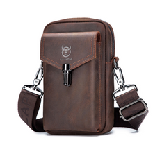 Load image into Gallery viewer, &quot;Legend Collection&quot; - Designer Cowhide/Horse Leather Phone Bag - Black or Coffee
