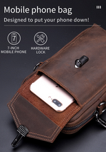 Load image into Gallery viewer, &quot;Legend Collection&quot; - Designer Cowhide/Horse Leather Phone Bag - Black or Coffee
