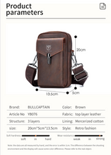 Load image into Gallery viewer, &quot;Legend Collection&quot; - Designer Cowhide/Horse Leather Phone Bag - Black or Coffee
