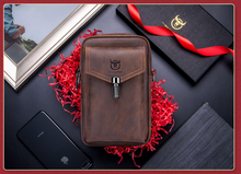 Load image into Gallery viewer, &quot;Legend Collection&quot; - Designer Cowhide/Horse Leather Phone Bag - Black or Coffee
