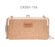 Load image into Gallery viewer, &quot;Arna Lisa&quot; Collection - Designer Vintage Dutch Woodgrain Classic Wallet Purse Phone Bag + Chain
