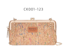 Load image into Gallery viewer, &quot;Arna Lisa&quot; Collection - Designer Vintage Dutch Woodgrain Classic Wallet Purse Phone Bag + Chain
