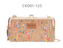 Load image into Gallery viewer, &quot;Arna Lisa&quot; Collection - Designer Vintage Dutch Woodgrain Classic Wallet Purse Phone Bag + Chain
