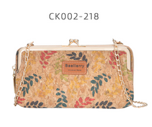 Load image into Gallery viewer, &quot;Arna Lisa&quot; Collection - Designer Vintage Dutch Woodgrain Classic Wallet Purse Phone Bag + Chain
