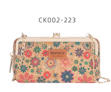 Load image into Gallery viewer, &quot;Arna Lisa&quot; Collection - Designer Vintage Dutch Woodgrain Classic Wallet Purse Phone Bag + Chain
