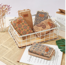 Load image into Gallery viewer, &quot;Arna Lisa&quot; Collection - Designer Vintage Dutch Woodgrain Shoulder Purse Phone Bag + Chain
