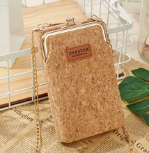 Load image into Gallery viewer, &quot;Arna Lisa&quot; Collection - Designer Vintage Dutch Woodgrain Shoulder Purse Phone Bag + Chain
