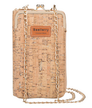 Load image into Gallery viewer, &quot;Arna Lisa&quot; Collection - Designer Vintage Dutch Woodgrain Shoulder Purse Phone Bag + Chain
