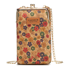 Load image into Gallery viewer, &quot;Arna Lisa&quot; Collection - Designer Vintage Dutch Woodgrain Shoulder Purse Phone Bag + Chain
