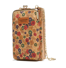 Load image into Gallery viewer, &quot;Arna Lisa&quot; Collection - Designer Vintage Dutch Woodgrain Shoulder Purse Phone Bag + Chain
