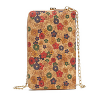 Load image into Gallery viewer, &quot;Arna Lisa&quot; Collection - Designer Vintage Dutch Woodgrain Shoulder Purse Phone Bag + Chain
