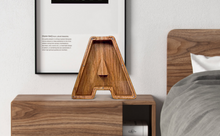 Load image into Gallery viewer, Child&#39;s Room - Piggy Bank Letters Alphabet - Wooden Name Art (4 Letters to Customise Name) Wall Feature or Book Shelf
