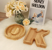 Load image into Gallery viewer, Child&#39;s Room - Piggy Bank Letters Alphabet - Wooden Name Art (4 Letters to Customise Name) Wall Feature or Book Shelf
