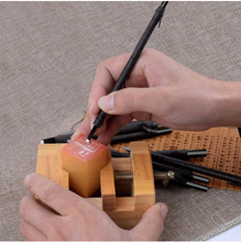 Load image into Gallery viewer, Designer 10 Piece Wood Chisels Knife Set - Leather Roll Storage Bag
