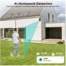 Load image into Gallery viewer, 8MP 4K Wifi Camera Dual Lens Security Protection Waterproof Security CCTV Video Surveillance Camera Light Alarm IP Camera
