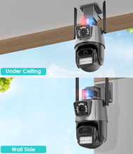 Load image into Gallery viewer, 8MP 4K Wifi Camera Dual Lens Security Protection Waterproof Security CCTV Video Surveillance Camera Light Alarm IP Camera
