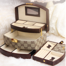 Load image into Gallery viewer, Nordic Wooden Designer Jewellery Box Organiser
