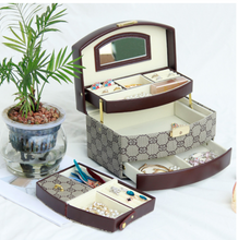 Load image into Gallery viewer, Nordic Wooden Designer Jewellery Box Organiser
